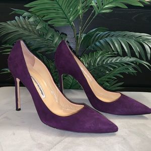 Manolo Blahnik Purple Pumps